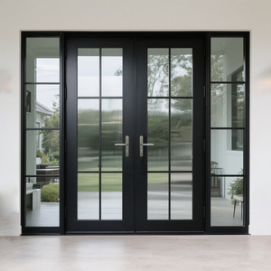 LEDOW California Design Double Swing French <strong>Patio</strong> <strong>Door</strong> Modern Aluminum Alloy Anti-Theft <strong>Security</strong> for Villas &amp; Gyms - Product Image 1