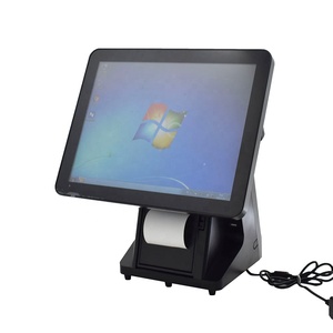 ทั้งหมดในหนึ่งหน้าจอสัมผัส15นิ้วเครื่องลงทะเบียนเงินสดบนโต๊ะด้วยเครื่องพิมพ์80มม. รองรับระบบ <span class=keywords><strong>POS</strong></span> - Product Image 2