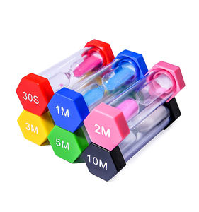 นาฬิกาทรายพลาสติกหลากสีแบบดั้งเดิม ทำด้วยมือ ใช้เวลา 15/30 นาที สำหรับการสอนในห้องเรียน พร้อมดีไซน์เพื่อความปลอดภัย - Product Image 4