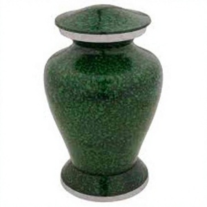 Urne funéraire commémorative pour bébé, style américain, en métal finition marbre vert, capacité 5 pouces cubes, la plus populaire de Kayna Export - Product Image 1