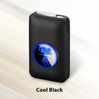 Étui à cigarettes avec logo personnalisé d'usine Écran lumineux LED personnalisé Briquet électronique portable