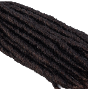 Tresses Crochet Faux Locs Déesse Droites 18 Pouces, Lot de 12 Mèches, Extensions de Cheveux Synthétiques <span class=keywords><strong>Dreadlocks</strong></span> avec Pointes Bouclées - Product Image 6