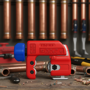 Cortador de tubos KNIPEX TubiX S 1/8-1 1/8 pulgadas 3-30 mm para cortar tubos de cobre - Product Image 2