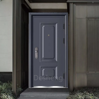 Porte d'entrée de sécurité, design moderne en laiton, serrure de porte d'entrée, accessoire de luxe