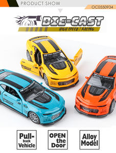 1:32开门金属拉回赛车压铸玩具套装儿童小 - Product Image 2