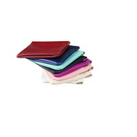 Logo en relief pastèque rose petit sac à monnaie Portable personnalisé en cuir Pu boutons-pression fermer pochettes à dés