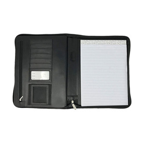 Logo dập nổi tập tin cuốn sách đen <span class=keywords><strong>PU</strong></span> <span class=keywords><strong>compendium</strong></span> da tập tin tổ chức thư mục - Product Image 4