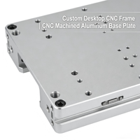 Cadre de bureau en aluminium sur mesure, usiné CNC |   Plaque de base en acier inoxydable usinée CNC, usinage par électroérosion à fil pour machine de fraisage industrielle