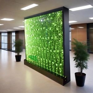 Thương mại đồ nội thất sân khấu trang trí Backdrop LED Glow Acrylic bong bóng nước Bảng điều chỉnh thác nước phân vùng tường - Product Image 2