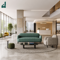 Ensemble de canapés de bureau modulaires modernes et simples, tissu écologique durable, éponge haute densité pour les zones de réception, les écoles