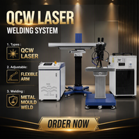 Machine de soudage laser QCW 300w 400w 500w, soudeuse laser portable pour le soudage du métal, de l'acier inoxydable et de l'aluminium