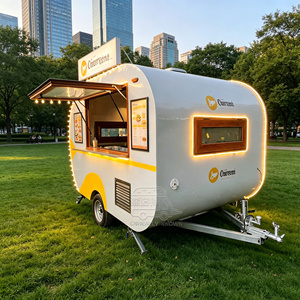 Mobile Restaurant with Kitchen Food Trailer Fully Equipped Bbq Concession Trailers <b>Ice</b> Cream Van <b>Small</b> Coffee Cart - Product Image 2