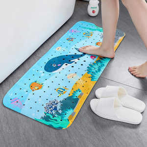 Tapis de bain antidérapant imperméable en PVC avec ventouses de fixation pour salle de bain <span class=keywords><strong>et</strong></span> douche - Product Image 2