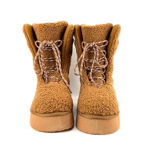Bottes fourrées d'hiver respirantes à semelle épaisse et semelle crantée, doublées de shearling, plates, pour la neige et le froid, idéales pour l'automne et le <span class=keywords><strong>ski</strong></span>. - Product Image 3