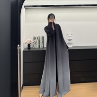 Abaya d'hiver modeste Miyake, best-seller du Moyen-Orient, robe plissée en polyester extensible dans quatre directions, manteau de mode, cape pour femmes de Dubaï