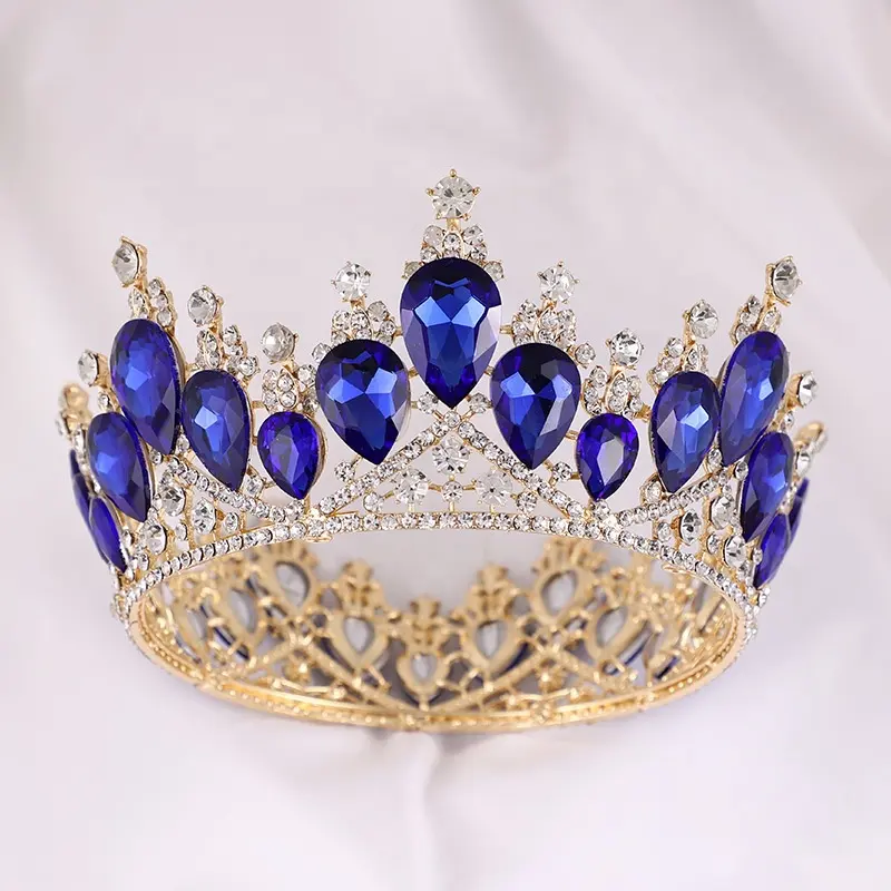 Trendy Party Hochzeit Diademe Kristall kronen Strass Beauty Queen Crown Für Frauen Brautkrone