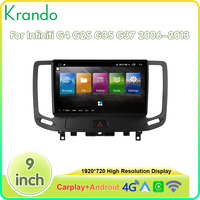 Krando 9 pouces autoradio GPS pour Infiniti G4 G25 G35 G37 2006-2013 Android voiture multimédia unité principale sans fil CarPlay Auto 4G WIFI