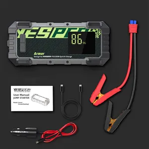 Yesper Armor Portable Jump Starter Battery Booster 3000A Peak Current With Emergency Car Booster