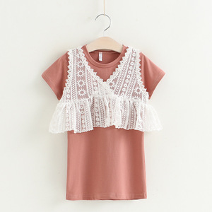 Ropa India al por Mayor, Traje de Punto con Estampado de Flores para Niña - Product Image 2