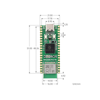 Carte de développement Waveshare RP2350B-Plus-W Raspberry Pi RP2350B double cœur et double architecture, 520 Ko de mémoire SRAM et 16 Mo de mémoire Flash