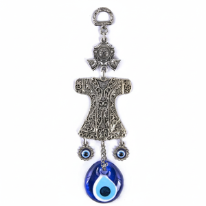 Colgante de pared con figuras de tulipán hecho a mano, cristal, mal de ojo, de Turquía - Product Image 2