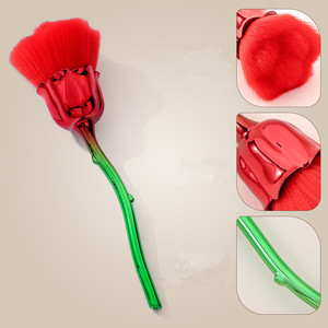 Pinceau professionnel pour nail art motif rose, poils en nylon doux pour dépoussiérage de manucure et outils de maquillage de salon - Product Image 3