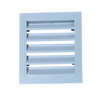 Diffuseur d'air carré en aluminium et plastique pour la ventilation industrielle moderne dans les entrepôts et les sous-sols