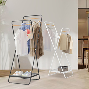 Freestanding Indoor Storage & Organization <b>Stands</b> Black Metal Garment <b>Rack</b> Foldable Clothing <b>Racks</b> Hanger Clothes <b>Coat</b> <b>Stand</b> - Product Image 5