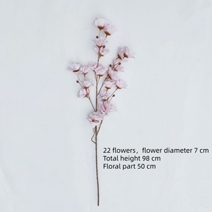 Decorazioni per soffitto PT-1032 Long Branch con fiori <span class=keywords><strong>viola</strong></span> e oro per matrimoni e feste - Product Image 2