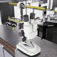 Binocular LED Biological Microscope for Kids & Students | Metal Straight Tube Educational Science Microscope for Laboratory
