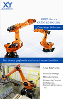 Robot de soldadura KUKA con escaneo láser, programación de rieles para tanques de fibra, soldadura sin operador, brazo articulado para soldadura robótica