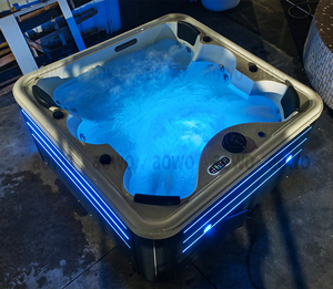 Tocadores de baño para 6 personas, bañera de <span class=keywords><strong>Spa</strong></span> para exteriores, caravana, furgoneta, caravana, tubo caliente Yacuzi para iluminación de Ambiente de Panel exterior - Product Image 2