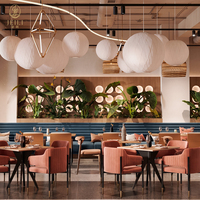 Mobilier de restaurant commercial personnalisé JEILI, chaises rembourrées et tables en bois pour projets hôteliers modernes, cafés et hôtellerie