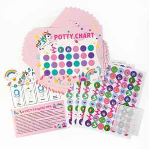 Set de Regalo Interactivo para Niñas, con Corona de Unicornio, Adhesivos Reutilizables, Tabla de Recompensas para el Aprendizaje del Uso del Baño, para Niñas de 4 a 6 Años - Product Image 4