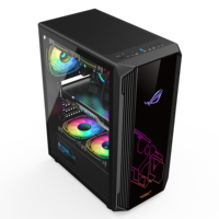 Hongyi dernières tours de bureau RGB Micro ATX MATX ITX Gaming Case Gamer Computer Pc Cases & Towers armoire à panneaux en verre trempé