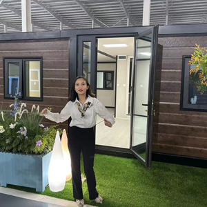 20FT 40ft ที่มีคุณภาพสูงกันลมพายุเฮอริเคนกันลมกันน้ำกันไฟบ้านตู้คอนเทนเนอร์สำเร็จรูปมาตรฐานสหรัฐอเมริกา - Product Image 1