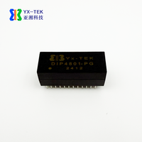YX-TEK DIP4801-PG 48Pin LAN Transformator Magnetik Modul Transformator Jaringan Gigabit Ethernet 28.5x11.5x12mm