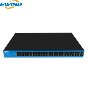 Verbruik Ontwerp Ethernet Switch Netwerk Heksen Gigabit 48 Poort RJ45 + 2 Sfp-poorten