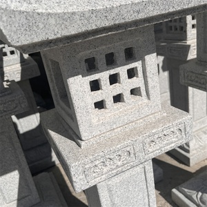 Lámpara de Piedra Esculpida a Precio de Mayoreo para Decoración de Jardín al Aire Libre, Estatua de Lámpara de Estilo Japonés Tallada a Mano - Product Image 5