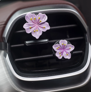 New Arrival Portable Peach Flower <b>Car</b> Perfume Clip Air Aromatherapy Vent Clip <b>Car</b> Air Freshener - Product Image 2
