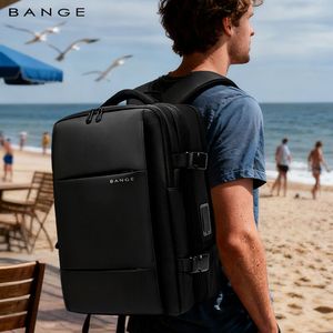 BANGE New Arrival Carry on <strong>40L</strong> Expandable Built-in Vacuum Compression Pump Men Waterproof <strong>Travel</strong> Vacuum Compression <strong>Backpack</strong> - Product Image 6