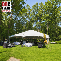 Carpa Tensada Impermeable de 20*20 pies para Eventos al Aire Libre, Bodas, Carpa Elástica de Aluminio 6061-T6 de Alta Resistencia para Fiestas Grandes