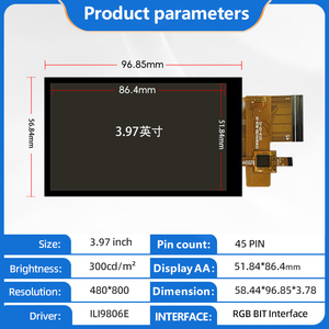 4.0 inch <span class=keywords><strong>TFT</strong></span> <span class=keywords><strong>LCD</strong></span> hiển thị với HD IPS Touch Panel 480*800 Độ phân giải điện trở RGB màn hình cảm ứng - Product Image 4