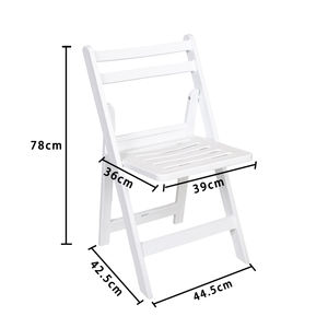 Chaises d'événement pliantes blanches de jardin extérieur d'événements de banquet de mariage de résine blanche à prix bon marché chaises <span class=keywords><strong>Wimbledon</strong></span> - Product Image 2