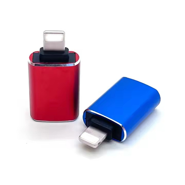 OTG USB Adapter with Phone Card Reader Connector Compatible with Laptop Earphones AP USB OTP Male USB Female Converter DC Output