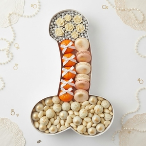Novelty Penis Shape Cardboard Snack Food Tray Bachelorette Party Candy <b>Hamper</b> Charcuterie Grazing Board <b>Gift</b> <b>Box</b> - Product Image 3