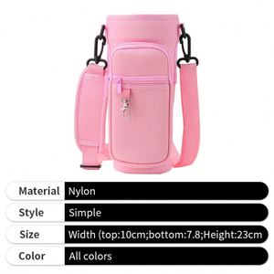 Bolsa de Transporte para Botella de Agua Verde, Rosa, Morada, Azul y Negra, Estilo Buceo - Product Image 4