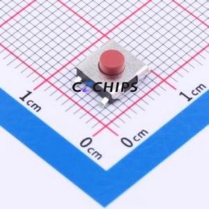 TS-1080S-A4B2-D2 Tactile Switch SMD Switch Single Pole Single Throw Round Button 1.8N Vertical Mount - Product Image 1
