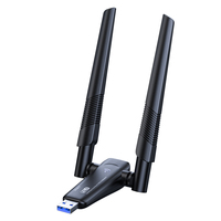 Adaptador de Red USB Inalámbrico de 1200Mbps, Antena de Red Inalámbrica, Tarjeta de Red para Computadora, Receptor Ethernet LAN