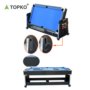 Tavolo da biliardo multifunzione TOPKO Modern 4 in 1 con ping pong, air hockey, tennis tavolo e piano da pranzo per casa, palestra e sala giochi - Product Image 3